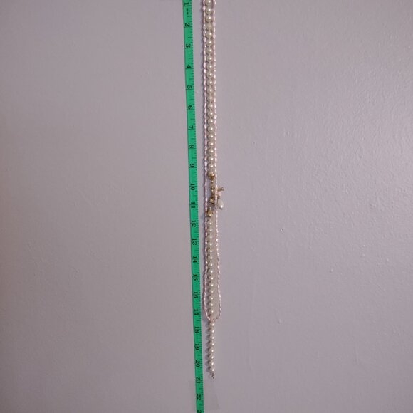 4 Pc Faux Pearl / Pearl Necklace And Bracelet Lot - Picture 12 of 12